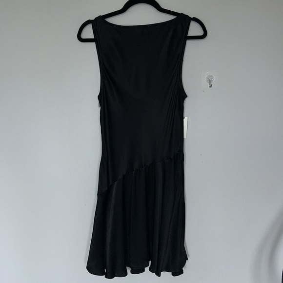 By Anthropologie Cowl-Neck Satin Mini Dress NWT - Picture 8 of 8